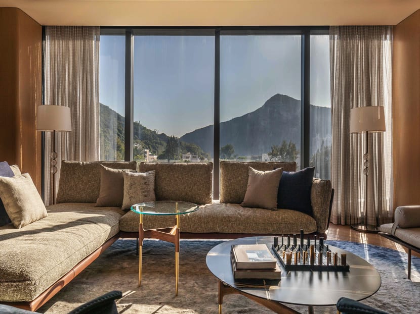 This Hong Kong hilltop apartment's decor was inspired by its spectacular natural views This Hong Kong hilltop apartment's decor was inspired by its spectacular natural views