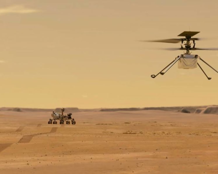 NASA's Mars helicopter takes flight, 1st for another planet