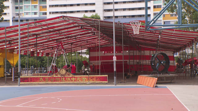 农历七月歌台少于100台 中元节布棚需求减少逾三成