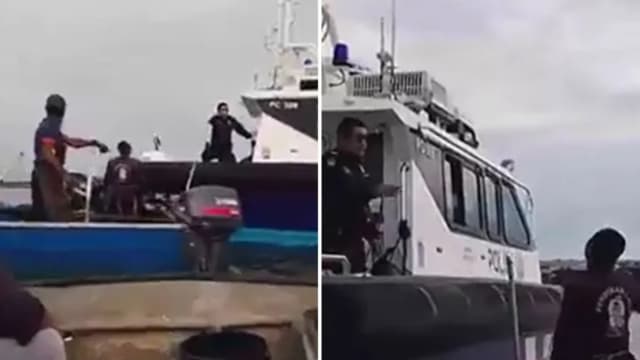 网传马国渔民于马国海域捕鱼遭驱赶 警方辟谣：实为渔船进出我国领海