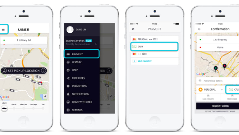 Uber experiments with cash payments for rides