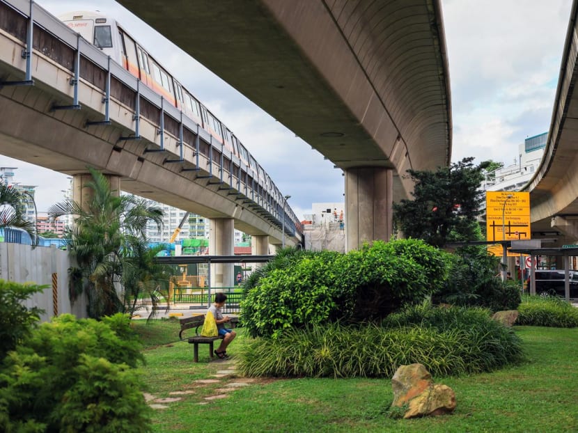 A plot of land under MRT viaducts in Chua Chu Kang, beside Keat Hong Community Centre, that could be used for community and commercial purposes.