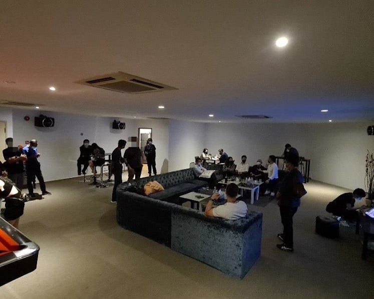 Unlicensed KTV-concept outlets raided; 62 people investigated following police operations