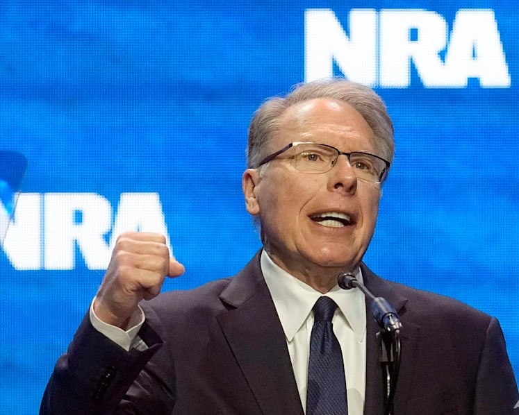 NRA chief, one of the most powerful figures in US gun policy, says he's resigning days before trial