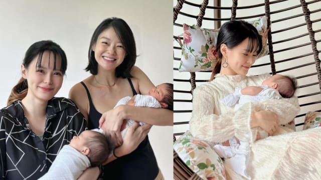 抱着新生女儿惊喜合照　胡佳琪、沈琳宸产后状态曝光