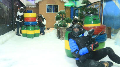 Just Launched: Singapore’s Coldest Shooting Arena, Where There Are Paintball-Like Games... In The Snow