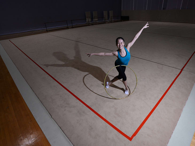 Edlyn Ho, 18, captain of Singapore's SEA Games rhythmic gymnastics team. Photo: Robin Choo/TODAY