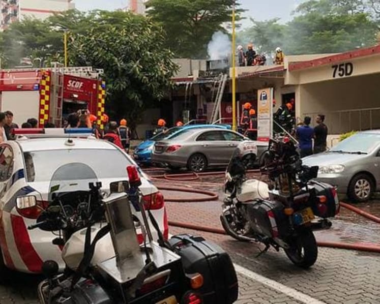 Fire breaks out at Redhill Road coffee shop, customers evacuate premises