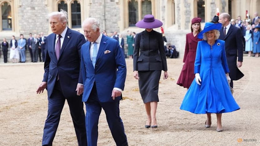 Trump arrives in UK for unprecedented second state visit