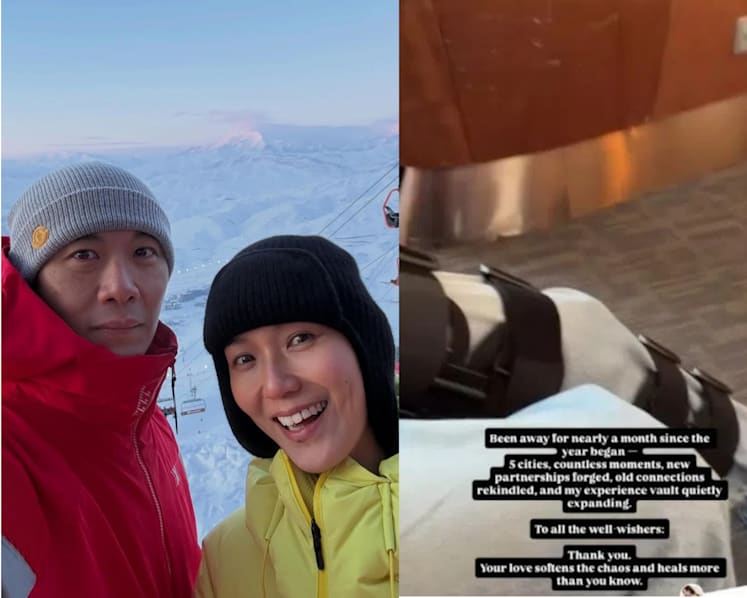 Singaporean actress Joanne Peh injures knee after getting hit by snowboarder while skiing