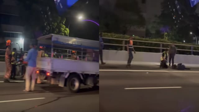 AYE七车连环车祸　三人受伤送院