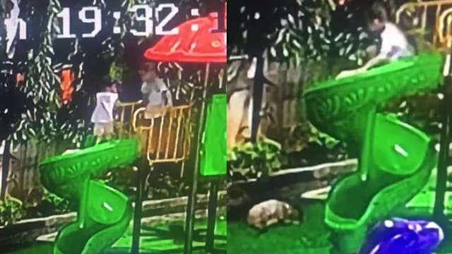 越南女童遭男童推下滑梯  眼眶骨裂头部血肿