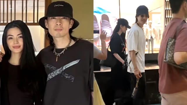 F✦FOREVER狮城开唱前，吴建豪和爱妻金沙牵手逛街被偶遇