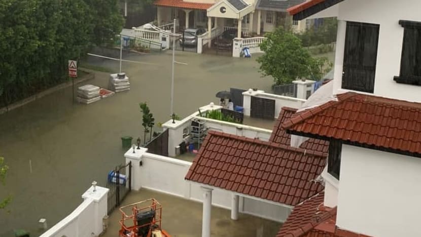 Flash floods reported across various parts of Singapore after heavy rain