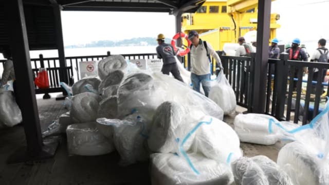 柔佛海峡漏油事件 乌敏岛岸外和海上已没有油污痕迹