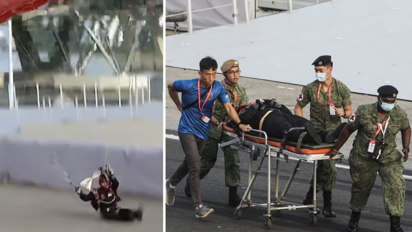 SAF conducts risk assessment of parachute jumps after Red Lions parachutist's hard landing