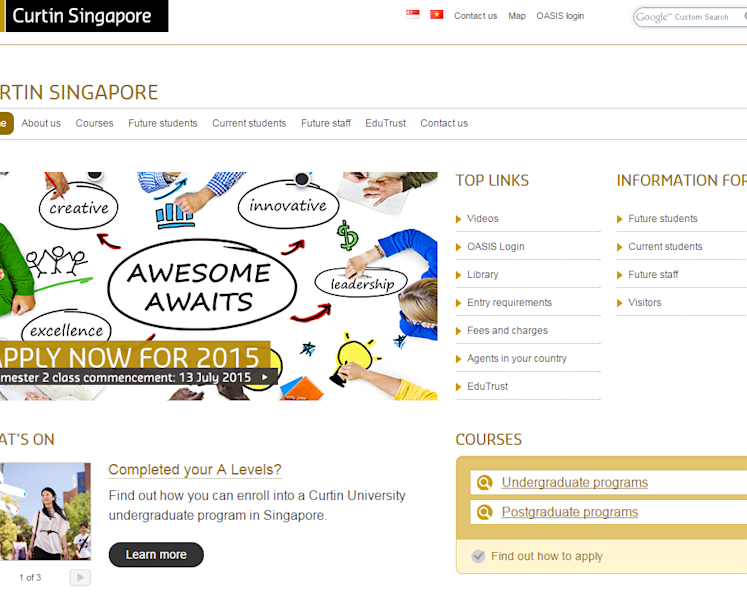 Curtin Singapore’s website defaced by hackers claiming to represent ISIS