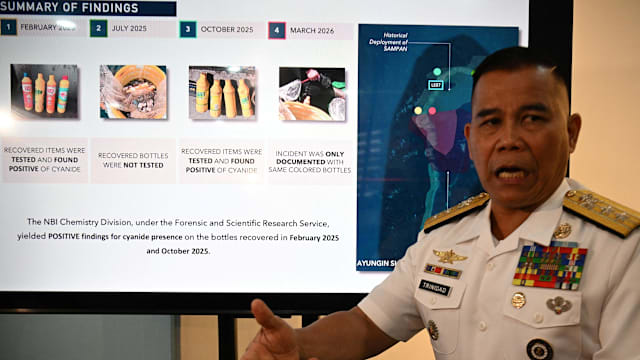 菲律宾指责中国渔民在南沙群岛海域倾倒氰化物