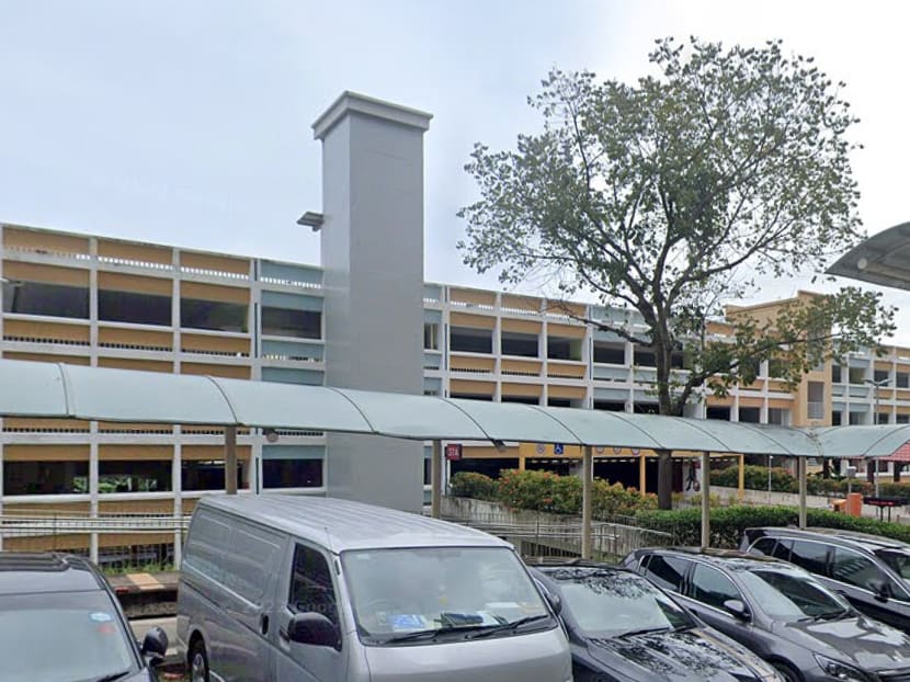 A view of a multi-storey car park at Block 37A Jalan Rumah Tinggi where a fight between two groups of men allegedly took place at night on Jan 8, 2023. A view of a multi-storey car park at Block 37A Jalan Rumah Tinggi where a fight between two groups of men allegedly took place at night on Jan 8, 2023.