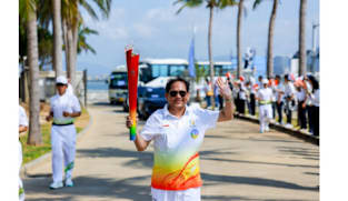 Torch Relay for 6th Asian Beach Games Held in Sanya, China