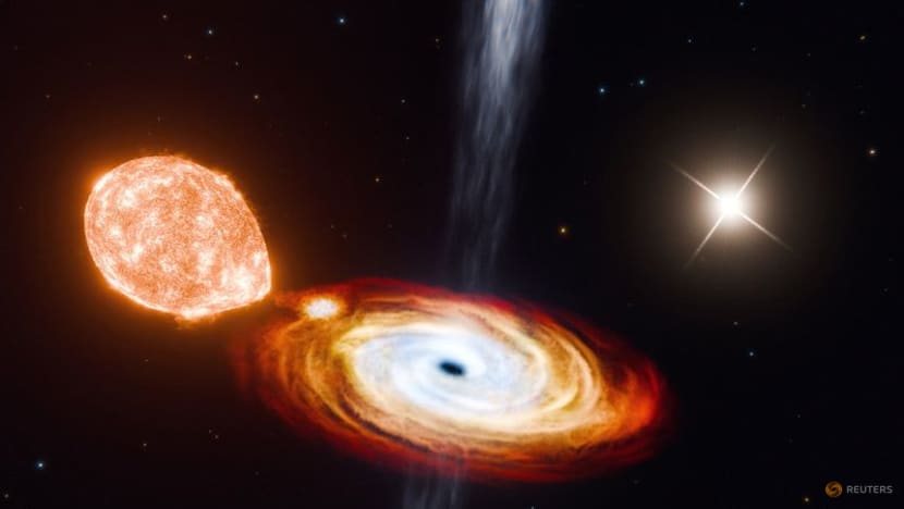 Webb telescope reveals rapid growth of primordial black hole