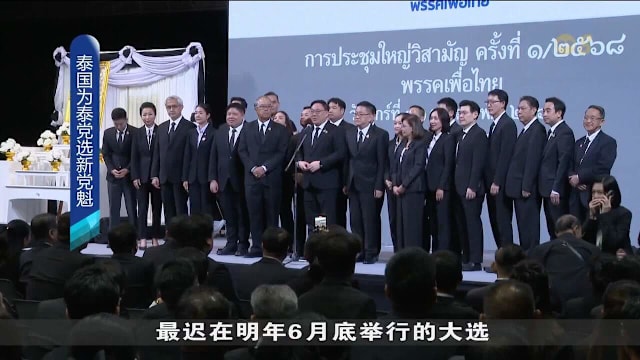 泰国为泰党召开大会　长朱拉潘当选新党魁