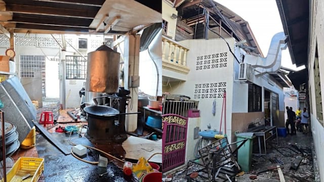 槟城粽子厂高压锅爆炸 窗户屋顶被震毁