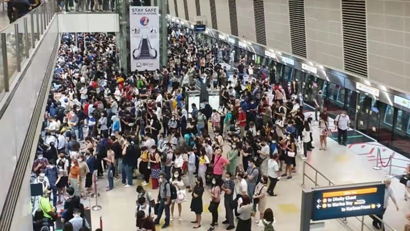 Signal-related fault causes delays, large morning peak crowds at Circle Line MRT stations
