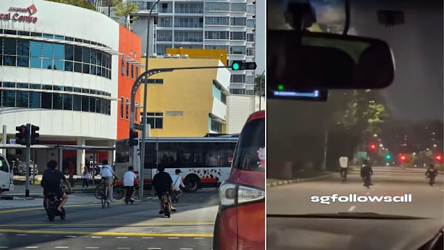 一群少年罔顾交通安全 以个人代步工具在马路上乱窜