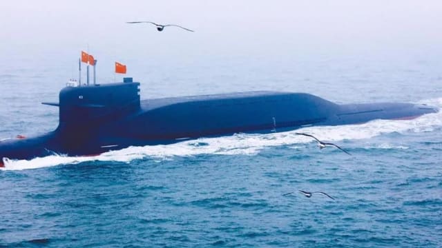 中国大陆核动力潜艇今早离开台湾海峡中线