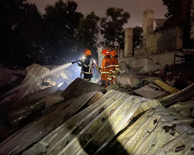 Fire breaks out on Kusu Island