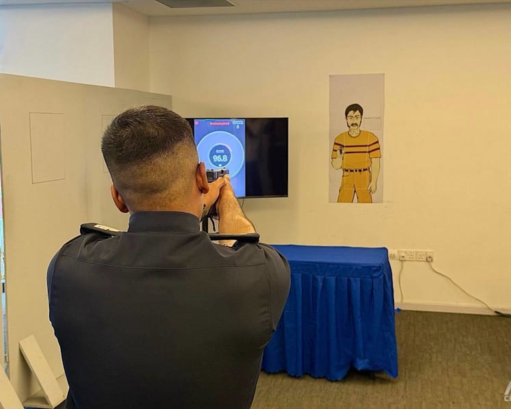 Singapore police test smart training tools to simulate live-firing, provide instant feedback
