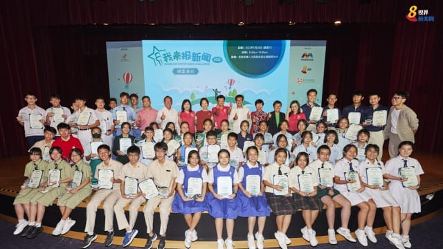 参加《我来报新闻》让学生多用华语 教师欣慰学生有所成长