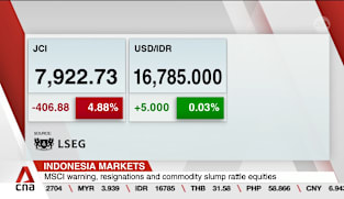 Indonesian stocks continue slump as financial regulators meet MSCI for talks