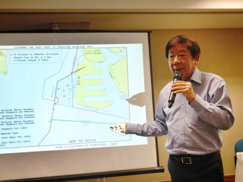 At a press conference on Dec 6, 2018, Transport Minister Khaw Boon Wan showed five maps which traced Malaysia’s claims to its territorial waters near Southern Johor.