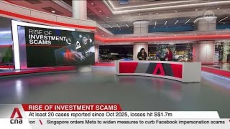 Investment scams: At least S$1.7m lost since October 2025 