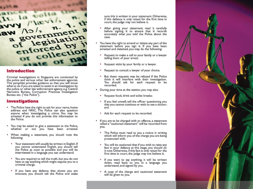 Pamphlet introduced to educate those arrested on legal rights - TODAY