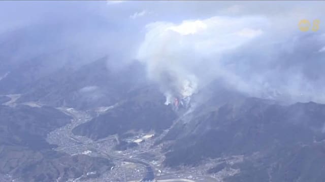 日本岩手县山林野火持续延烧 逾3200人紧急疏散
