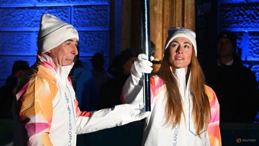 Sofia Goggia lights Games cauldron in Cortina