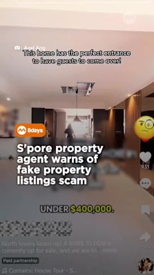 PropNex agent Axel Ang was alerted to a property listing on social media that was priced far below market value and decided to get to the bottom of it.  #8dayssg #8dayssgtrending #property #realestate #scam 