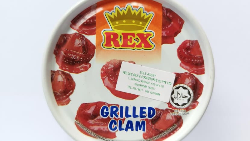 SFA recalls Rex Grilled Clam due to excessive levels of cadmium