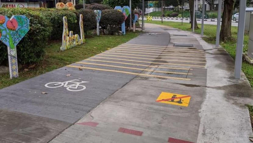 New markings on footpaths to help e-scooter riders distinguish between lanes: LTA