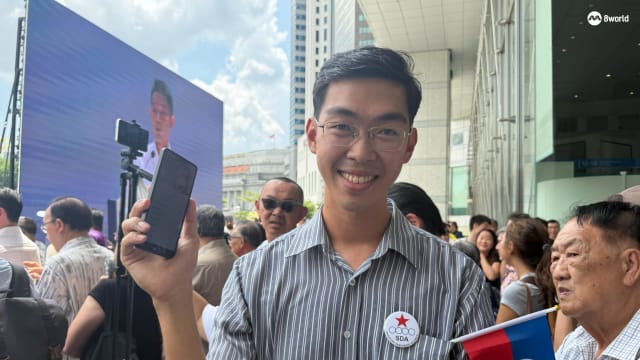 【GE2025】民主联盟候选人谢昀恺 出现在行动党午间群众大会