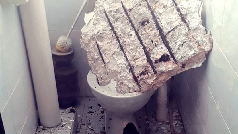 Siling tandas flat Toa Payoh runtuh, nyaris hempap amah