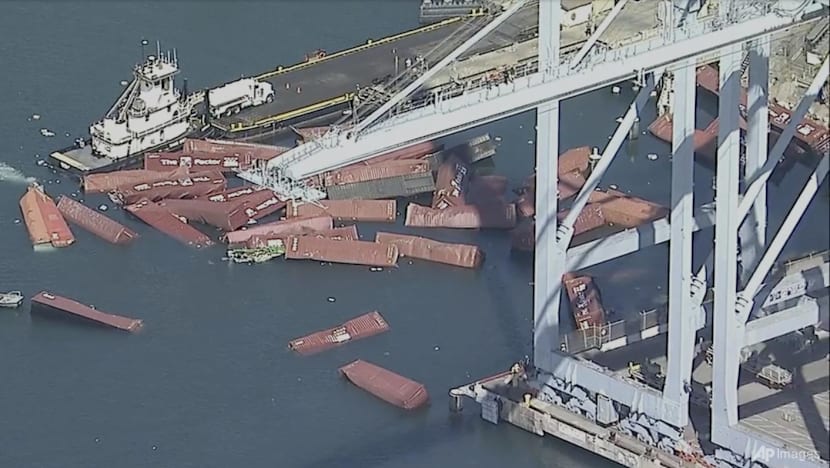 Dozens of containers fall off ship, shutting down major California port Dozens of containers fall off ship, shutting down major California port