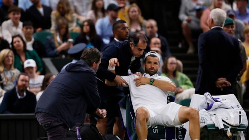 Dimitrov marks return from pectoral injury with win in Paris