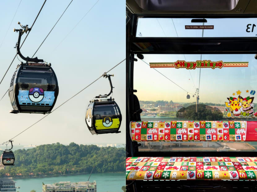 Sentosa has Pokemon-themed cable cars till Dec 31, ticketholders will get Pokemon sun visors