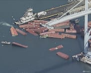 Dozens of containers fall off ship, shutting down major California port