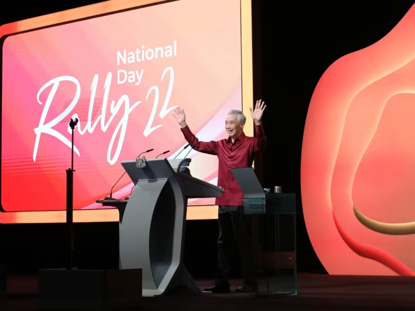 Prime Minister Lee Hsien Loong delivers the National Day Rally Speech on Aug 21, 2022.