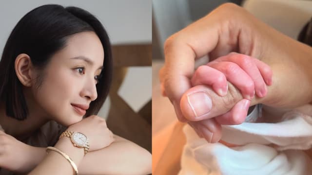 林依晨晒萌娃小手　分享迎接新生命的喜悦